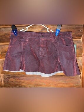 Maroon Mini Skirt- NWT- Wild fable Size 14.
